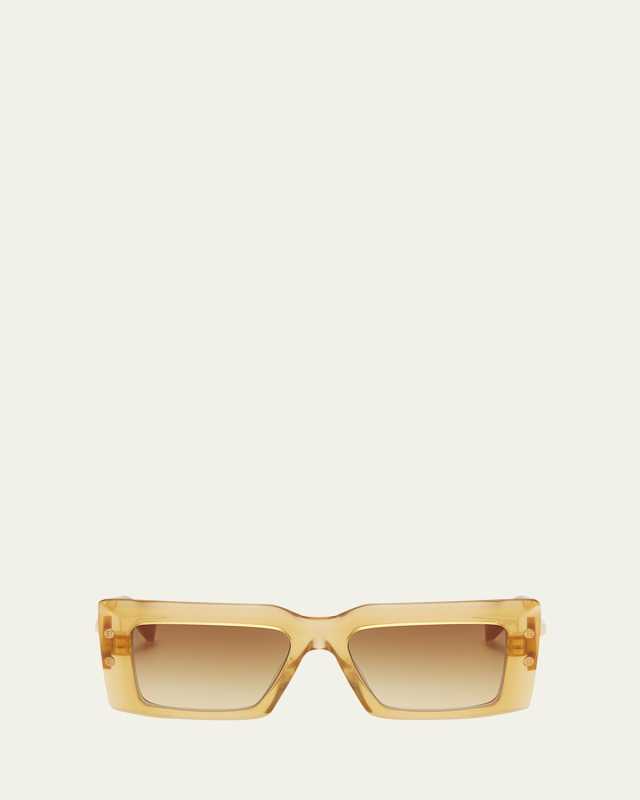 Imperial Acetate & Titanium Rectangle Sunglasses